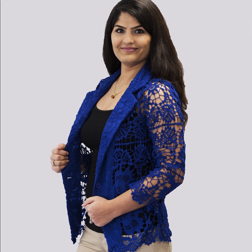 Lace Crochet Blazer